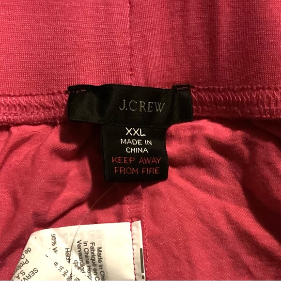 Women’s NWT plus size J.CREW bright pink tie-waist jogger pants / size XXL - Picture 3 of 7